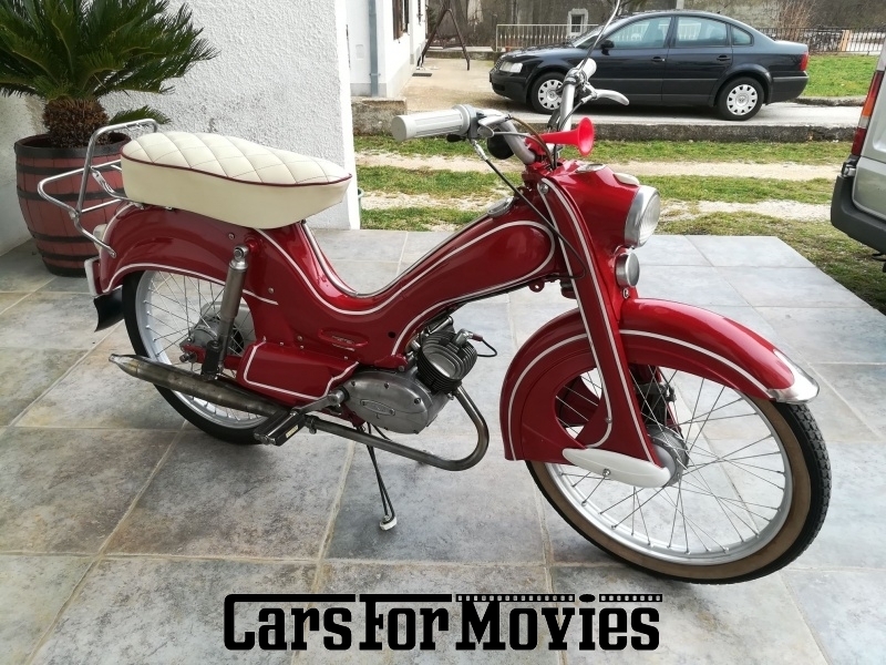 CarsForMovies | DKW Hummel 1960 Deutschland Rot Weiß Zwei- und Dreirad Motorroller außerhalb von Deutschland 3751 Oldtimer